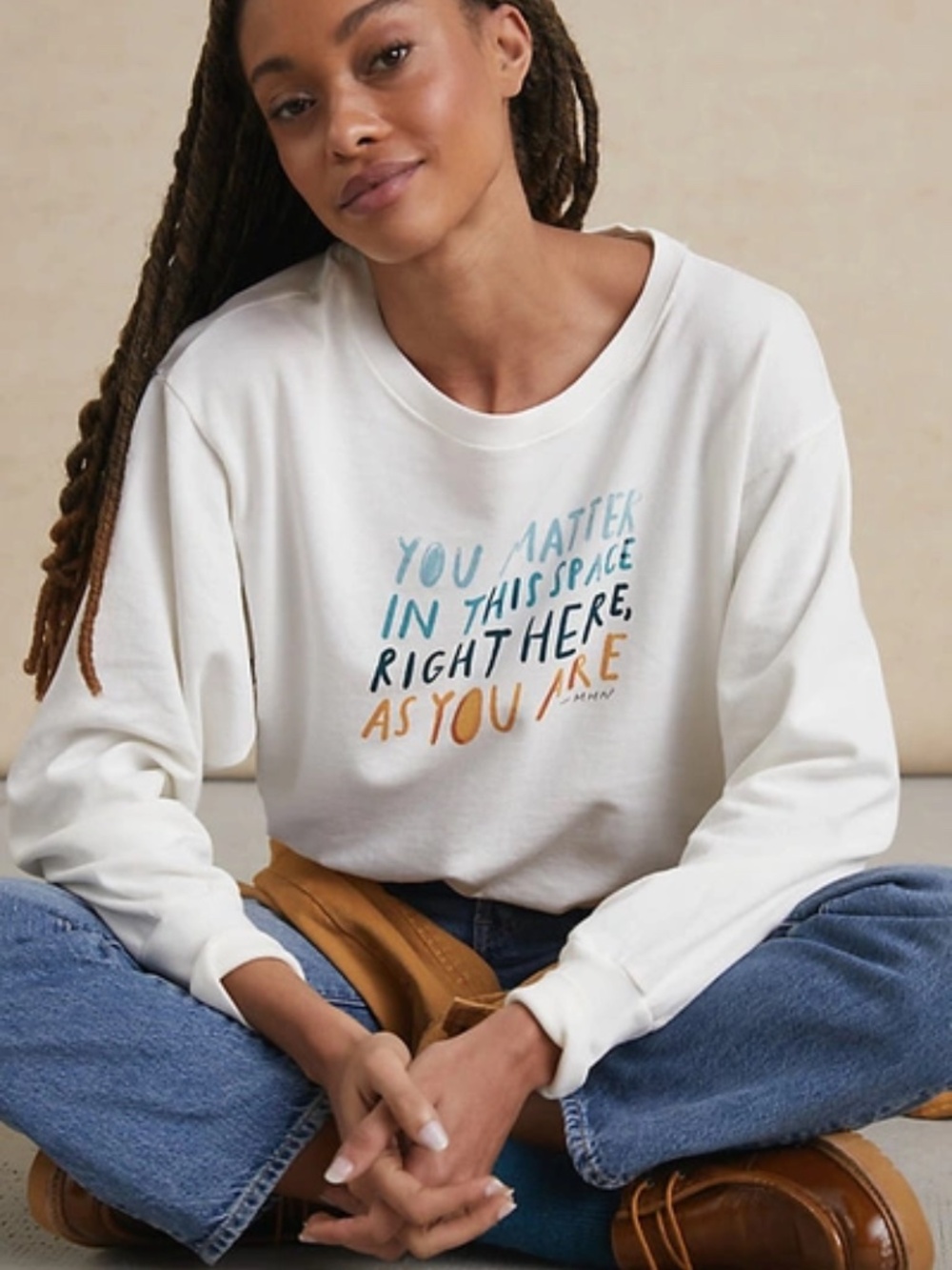 Anthropologie Morgan Harper Nichols You Matter Graphic Sweatshirt